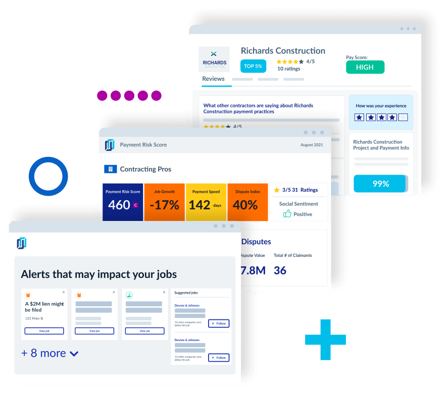 Job Radar notifications, Risk Reports, and Job Tree suggestions